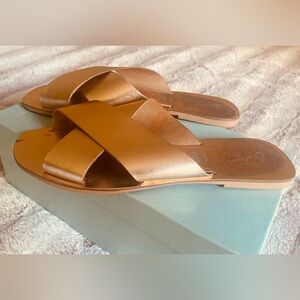 Seychelles Cross Strap Slide Sandals